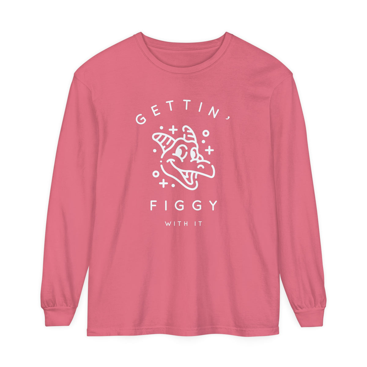 Gettin' Figgy With It Comfort Colors Unisex Garment-dyed Long Sleeve T-Shirt