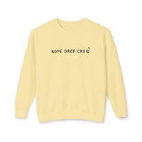 Rope Drop Crew Unisex Lightweight Comfort Colors Crewneck Sweatshirt
