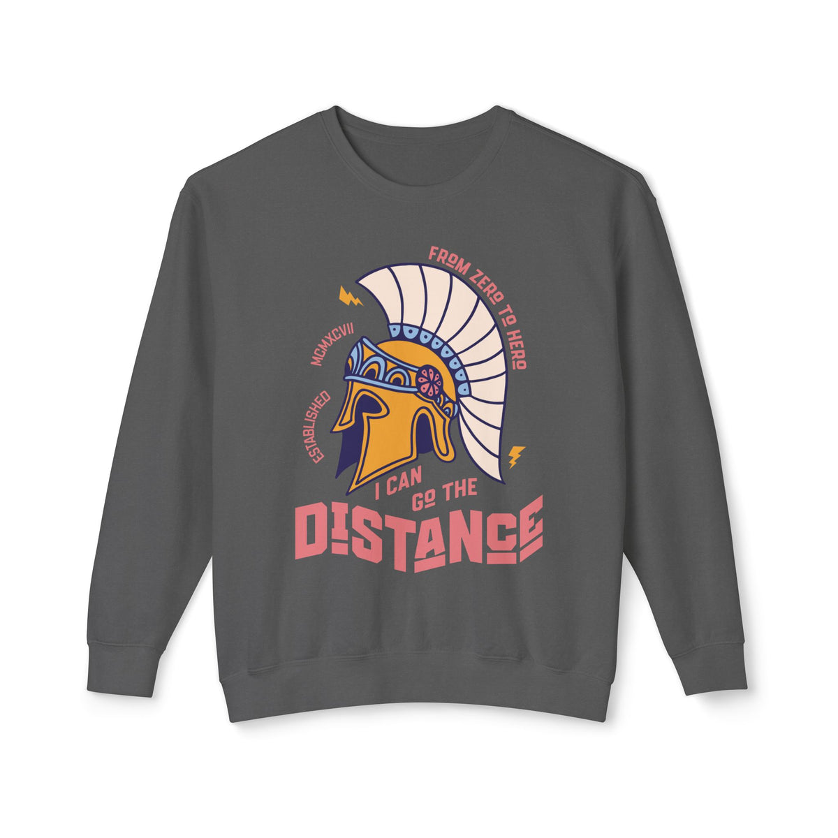 I Can Go The Distance Unisex Lightweight Comfort Colors Crewneck Sweatshirt
