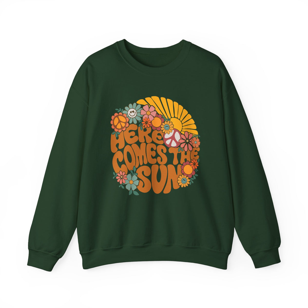 Here Comes The Sun Gildan Unisex Heavy Blend™ Crewneck Sweatshirt
