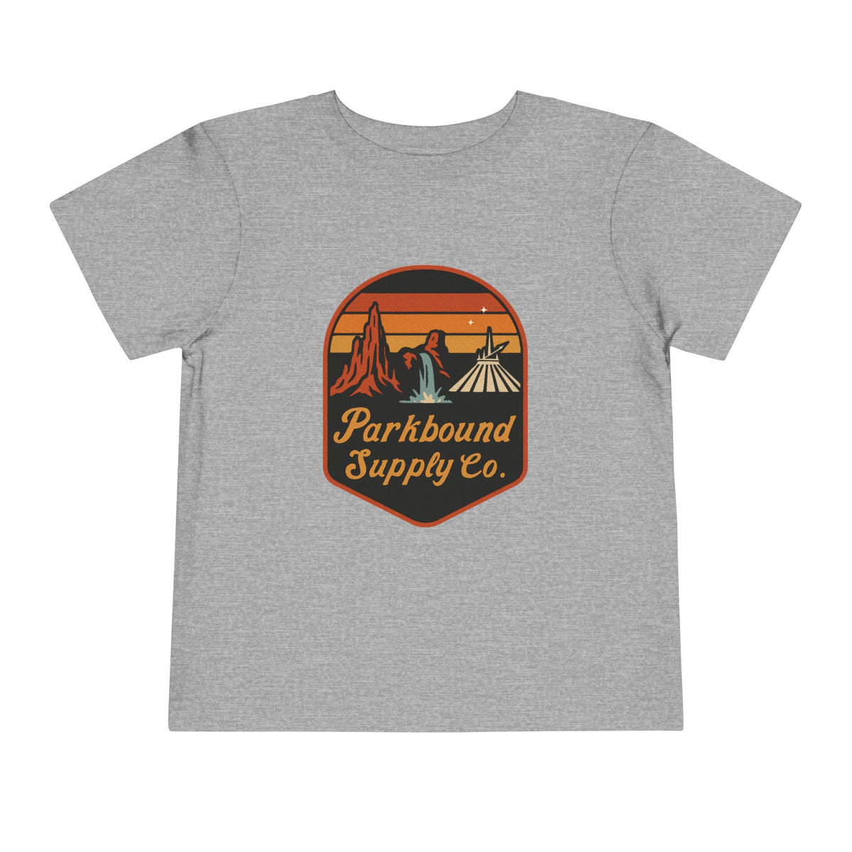 Triple Mountain Badge Bella Canvas Toddler Short Sleeve Tee