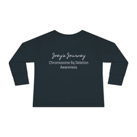 Joey's Journey Chromosome 6q Deletion Awareness Rabbit Skins Toddler Long Sleeve Tee