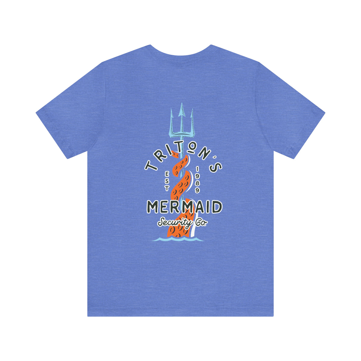 Triton's Mermaid Security Bella Canvas Unisex Jersey Short Sleeve Tee