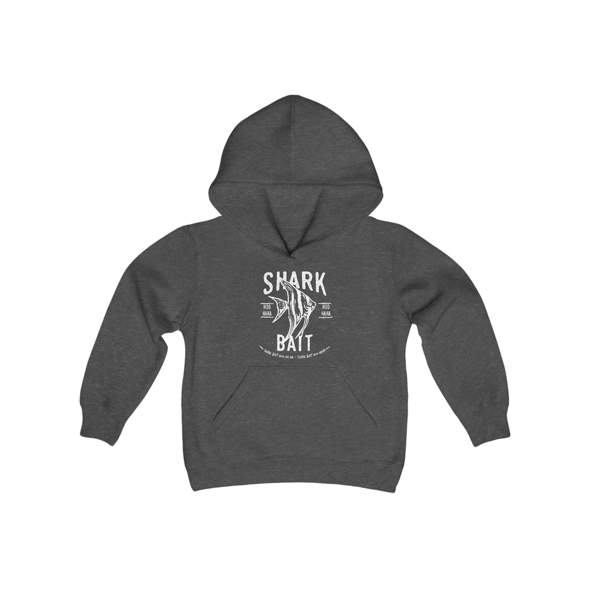 Shark Bait Hoo Haha Gildan Youth Heavy Blend Hooded Sweatshirt