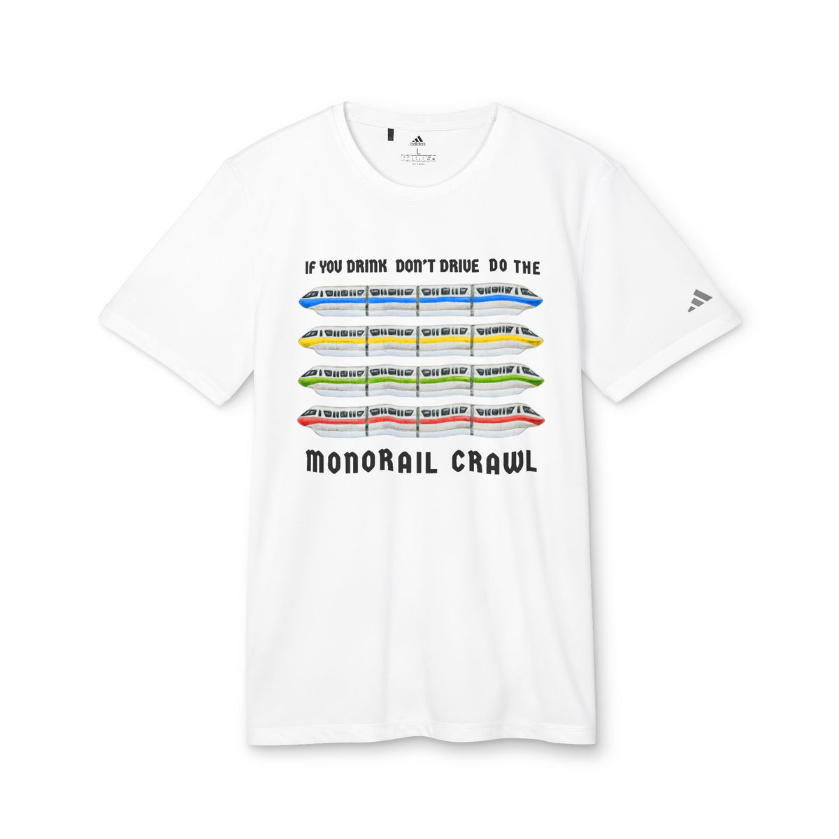 Monorail Crawl Adidas® Unisex Sport T-shirt
