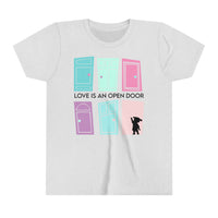 Love Is An Open Door Bella Canvas Youth Short Sleeve Tee