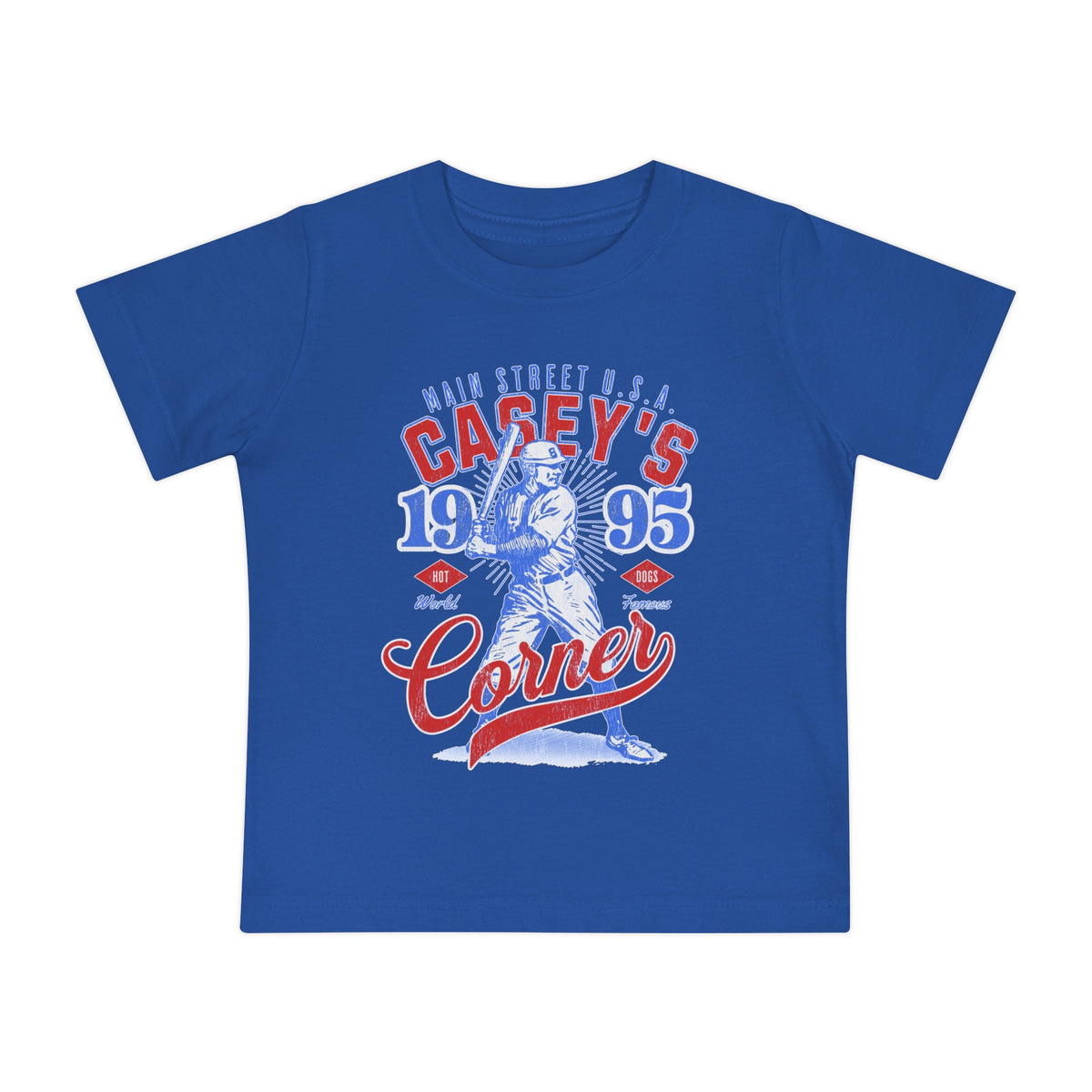 Casey’s Corner Distressed Bella Canvas Baby Short Sleeve T-Shirt