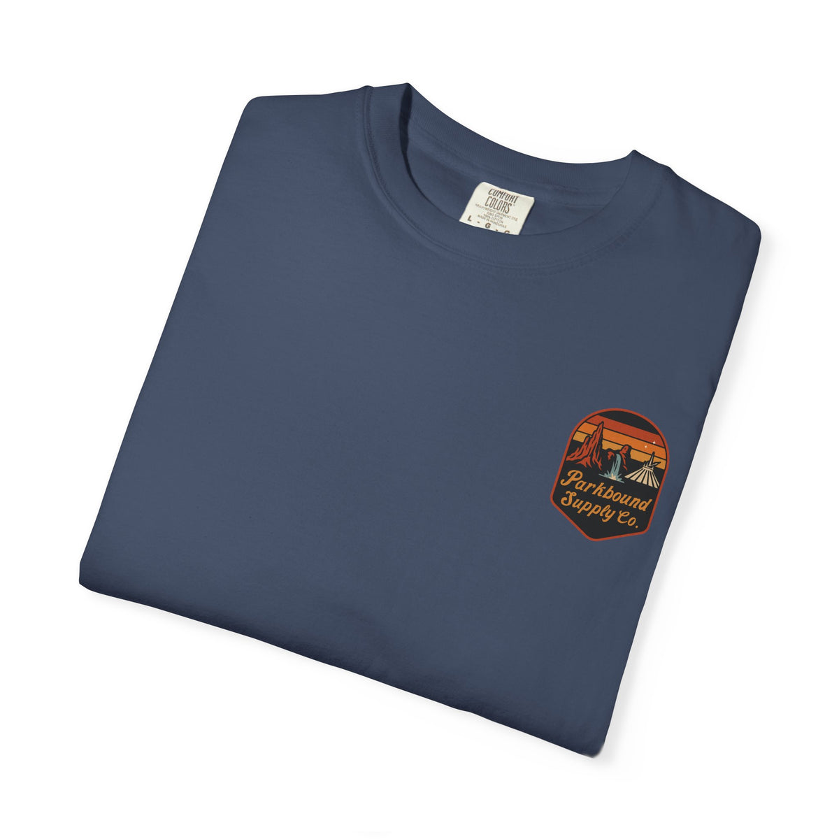 The Triple Mountain Badge — Parkbound Supply Co. Comfort Colors Unisex Garment-Dyed T-shirt