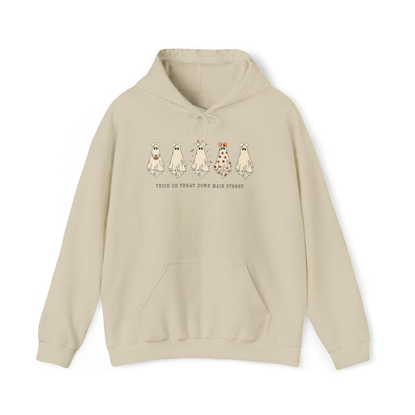 Trick Or Treat Down Main Street Unisex Heavy Blend™ Hooded Sweatshirt