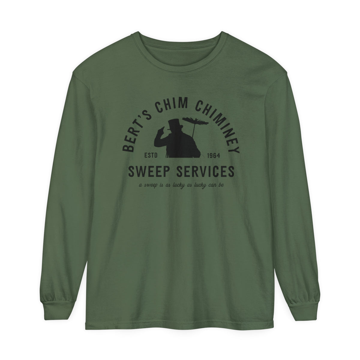 Bert's Chim Chimney Sweep Services Comfort Colors Unisex Garment-dyed Long Sleeve T-Shirt