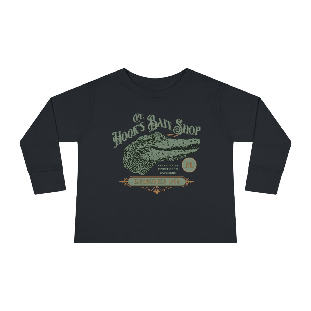 Captain Hook’s Bait Shop Rabbit Skins Toddler Long Sleeve Tee