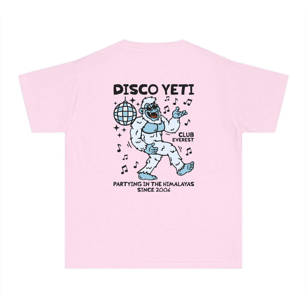 Disco Yeti Comfort Colors Youth Midweight Tee