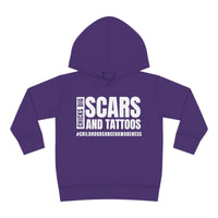 Chicks Dig Scars and Tattoos Toddler Pullover Rabbit Skins Fleece Hoodie