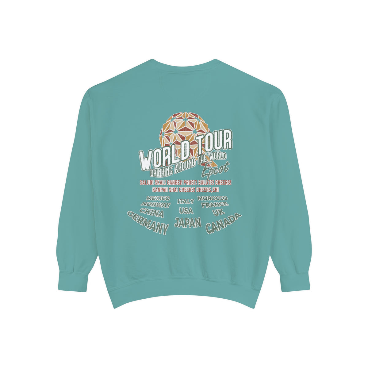 World Tour Comfort Colors Unisex Garment-Dyed Sweatshirt