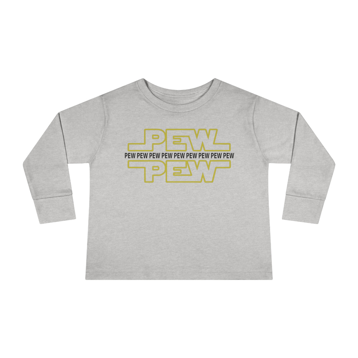 PEW PEW PEW Rabbit Skins Toddler Long Sleeve Tee