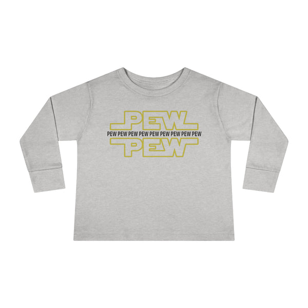 PEW PEW PEW Rabbit Skins Toddler Long Sleeve Tee