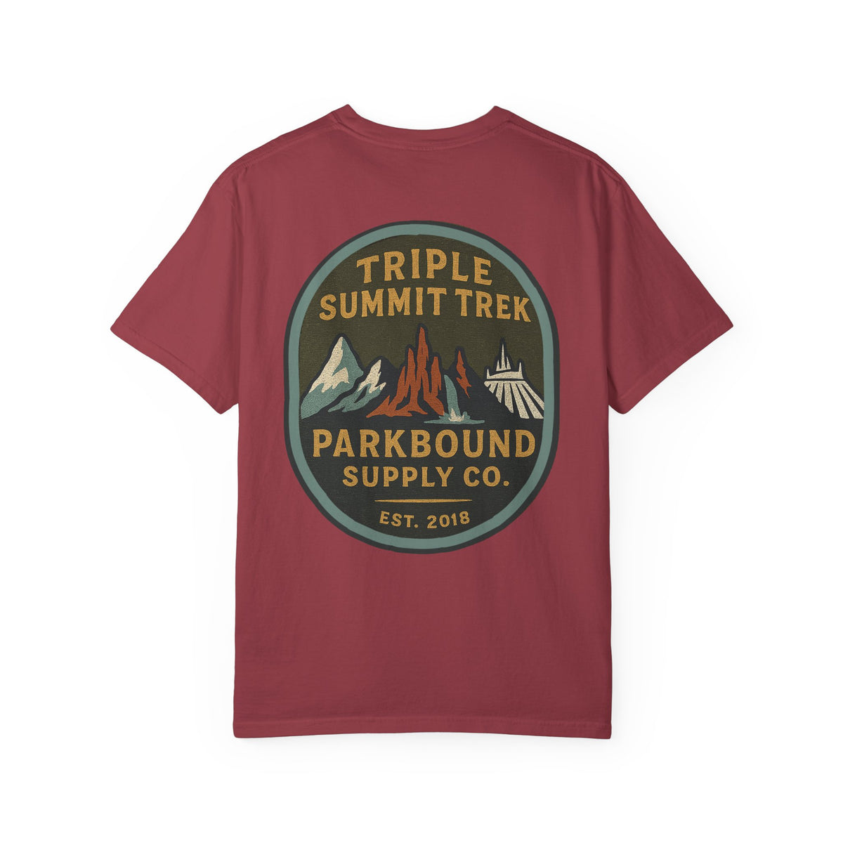 Triple Summit Trek Comfort Colors Unisex Garment-Dyed T-shirt