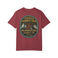 Triple Summit Trek Comfort Colors Unisex Garment-Dyed T-shirt