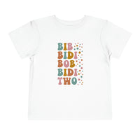 Bib Bidi Bob Bidi Two Bella Canvas Toddler Short Sleeve Tee