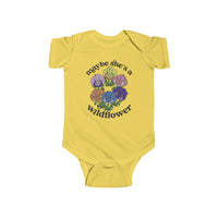 Maybe She’s A Wildflower Rabbit Skins Infant Fine Jersey Bodysuit
