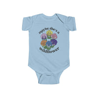 Maybe She’s A Wildflower Rabbit Skins Infant Fine Jersey Bodysuit