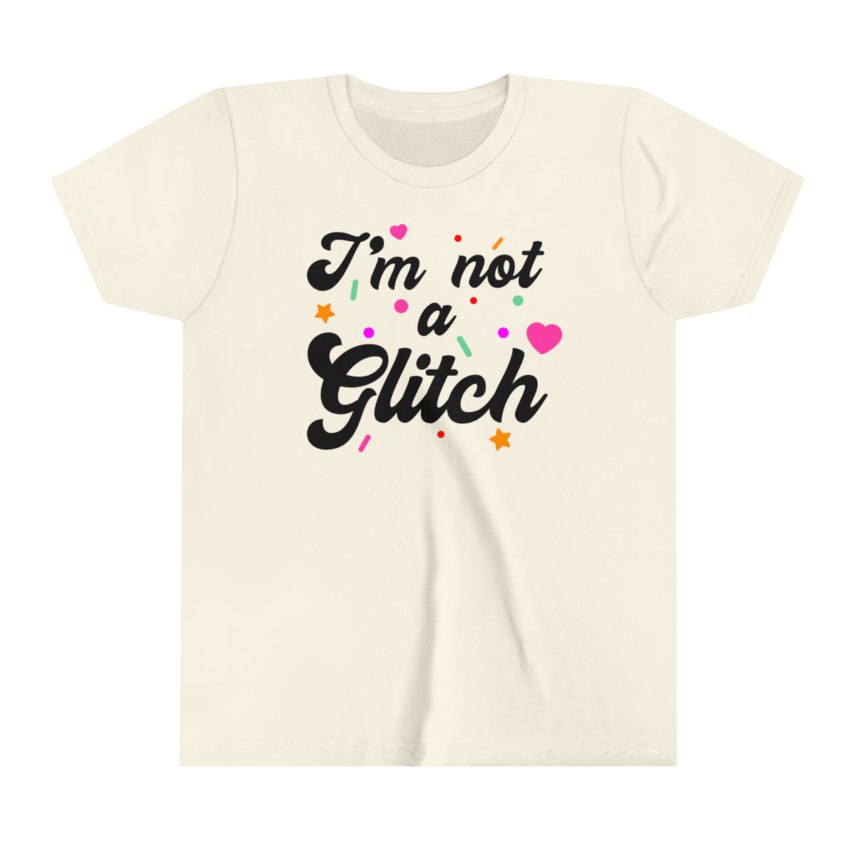 I'm Not A Glitch Bella Canvas Youth Short Sleeve Tee