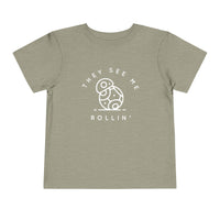 They See Me Rollin' Bella Canvas Toddler Short Sleeve Tee