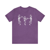 Dancing Skeletons with Ears Bella Canvas Unisex Jersey Short Sleeve Tee