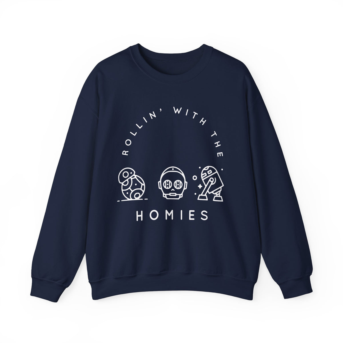 Rollin’ With The Homies Gildan Unisex Heavy Blend™ Crewneck Sweatshirt