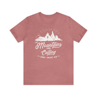 The Mountains Are Calling Bella Canvas Unisex Jersey Short Sleeve Tee