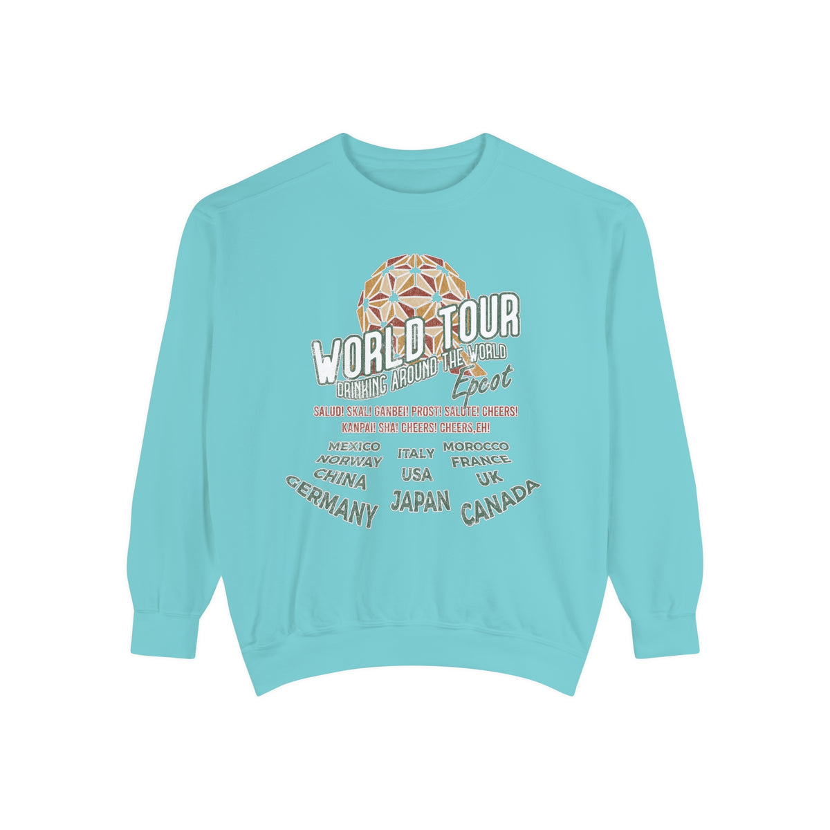 World Tour Comfort Colors Unisex Garment-Dyed Sweatshirt