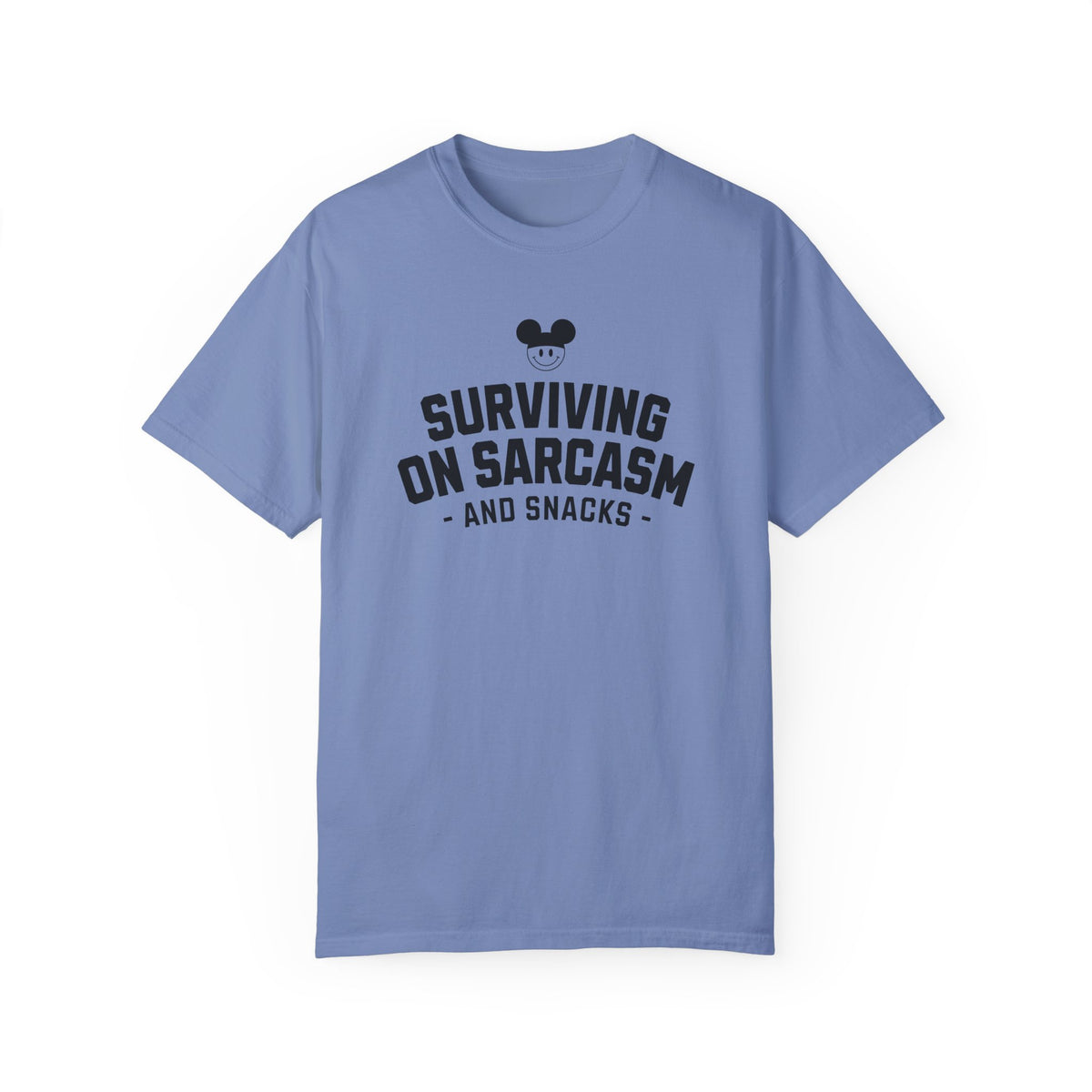 Surviving on Sarcasm and Snacks Comfort Colors Unisex Garment-Dyed T-shirt
