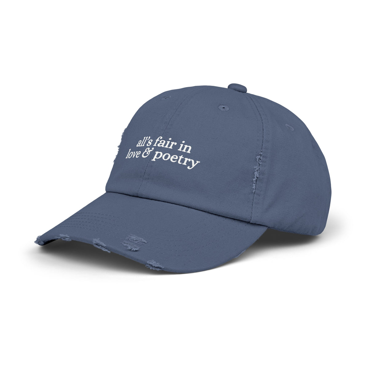 All's Fair In Love And Poetry Unisex Distressed Cap