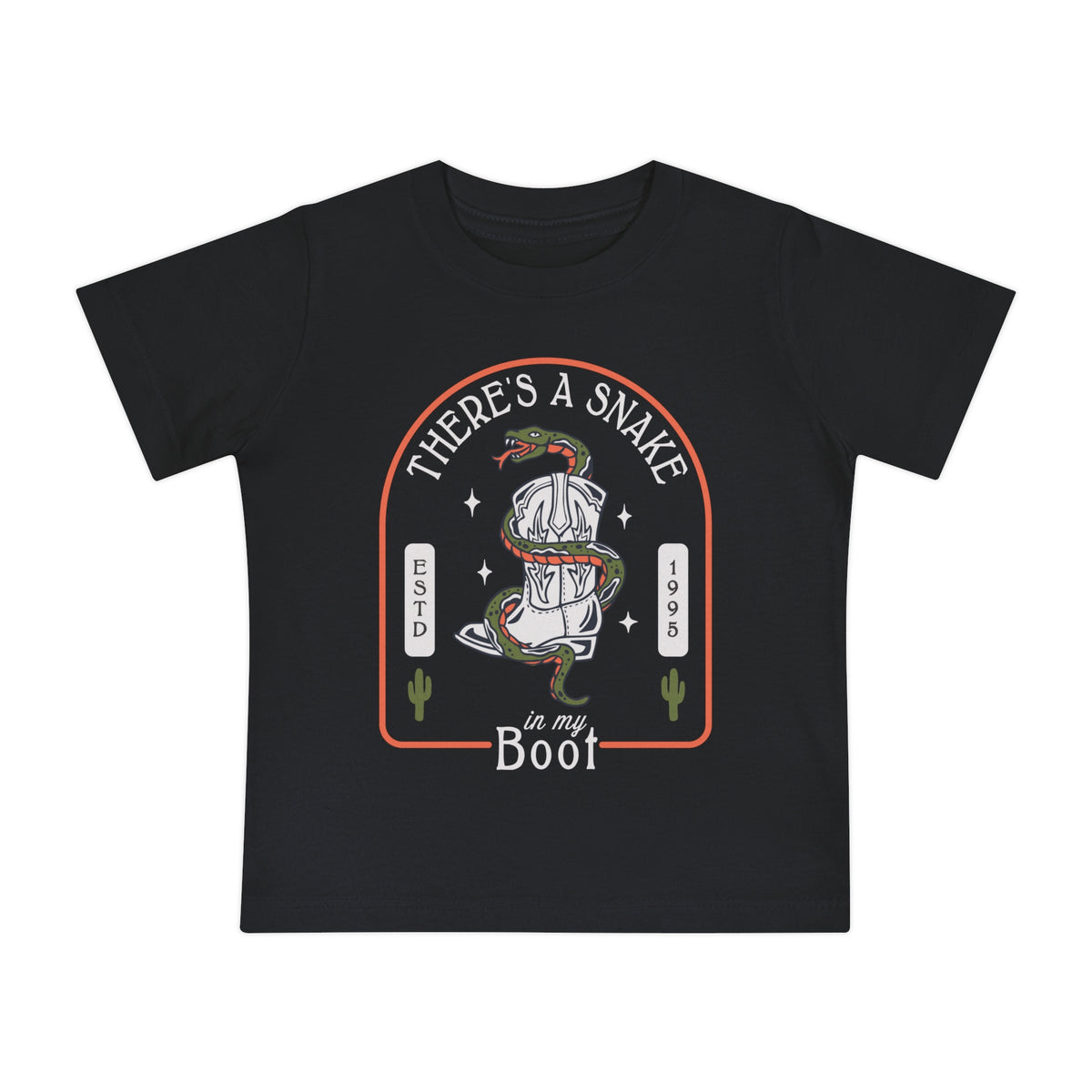 There's A Snake In My Boot Bella Canvas Baby Short Sleeve T-Shirt