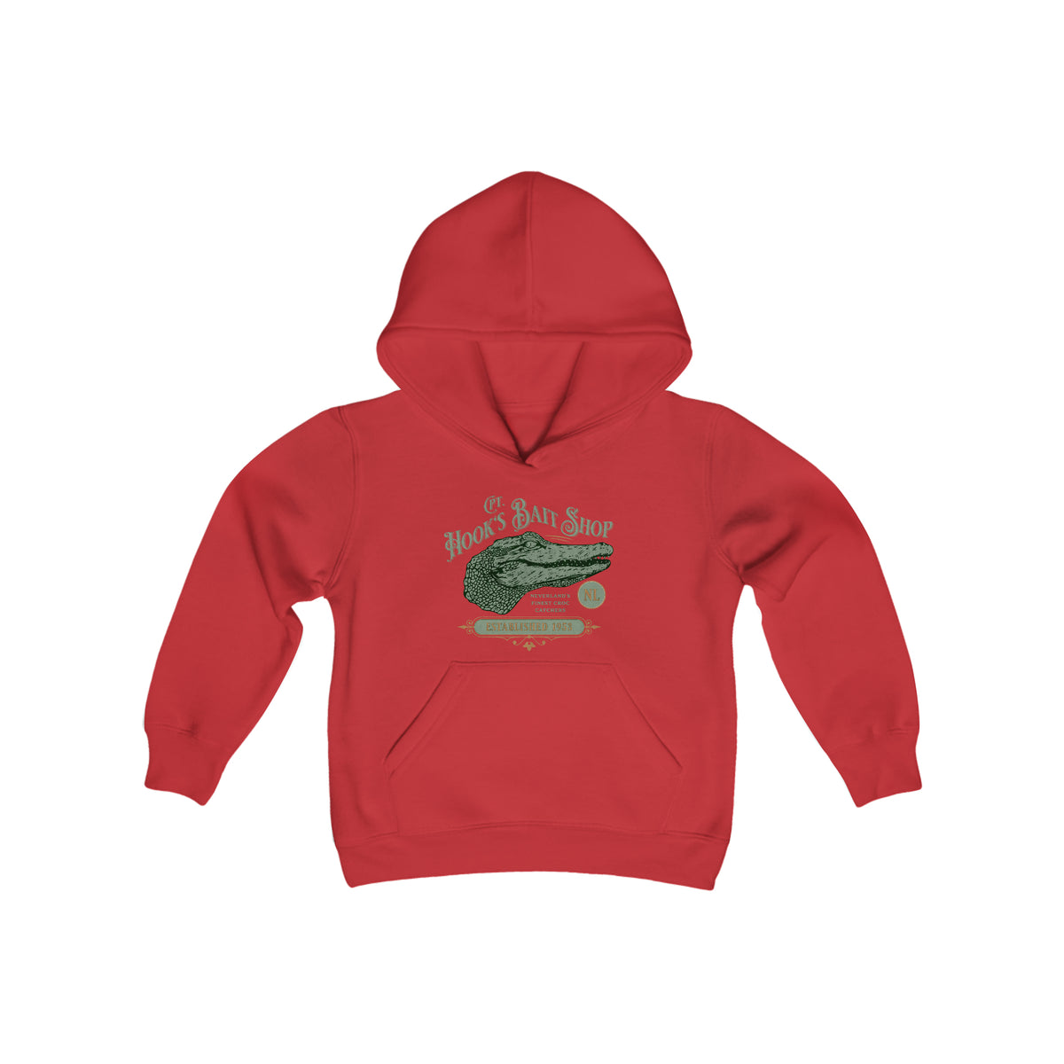 Captain Hook’s Bait Shop Gildan Youth Heavy Blend Hooded Sweatshirt
