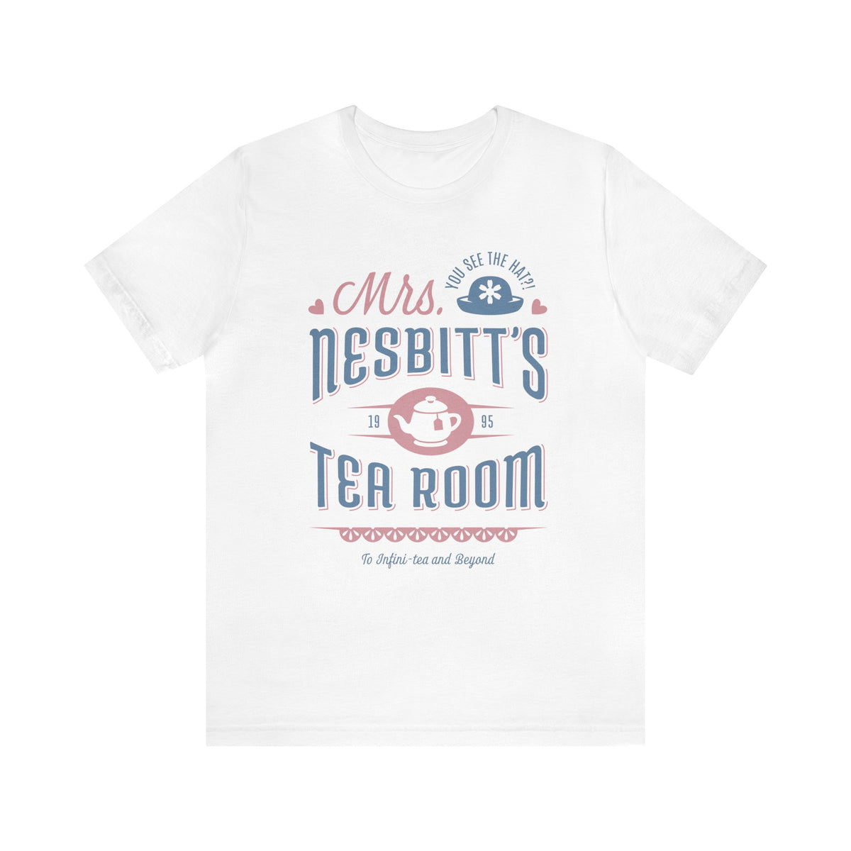 Mrs. Nesbitt’s Tea House Mint & Lavender Bella Canvas Unisex Jersey Short Sleeve Tee