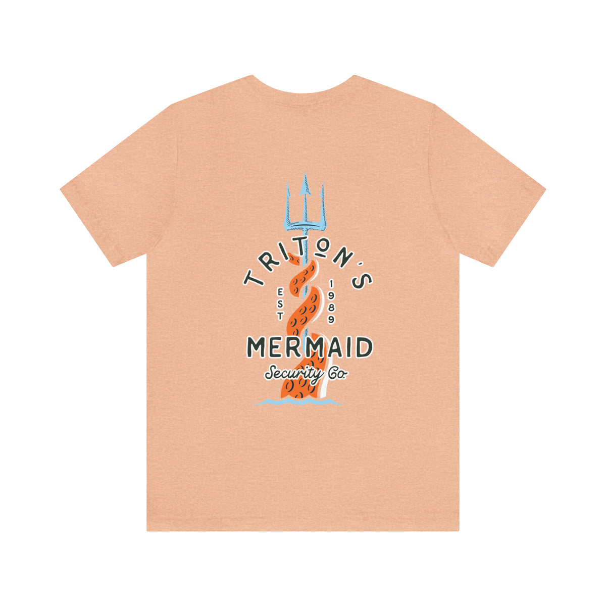 Triton's Mermaid Security Bella Canvas Unisex Jersey Short Sleeve Tee