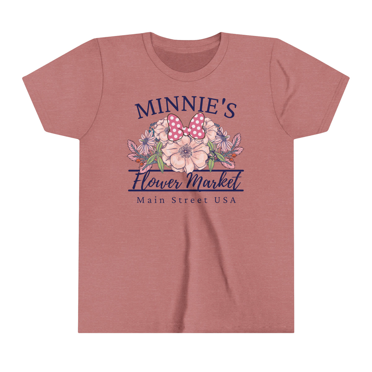 Minnie's Flower Market Bella Canvas Youth Short Sleeve Tee