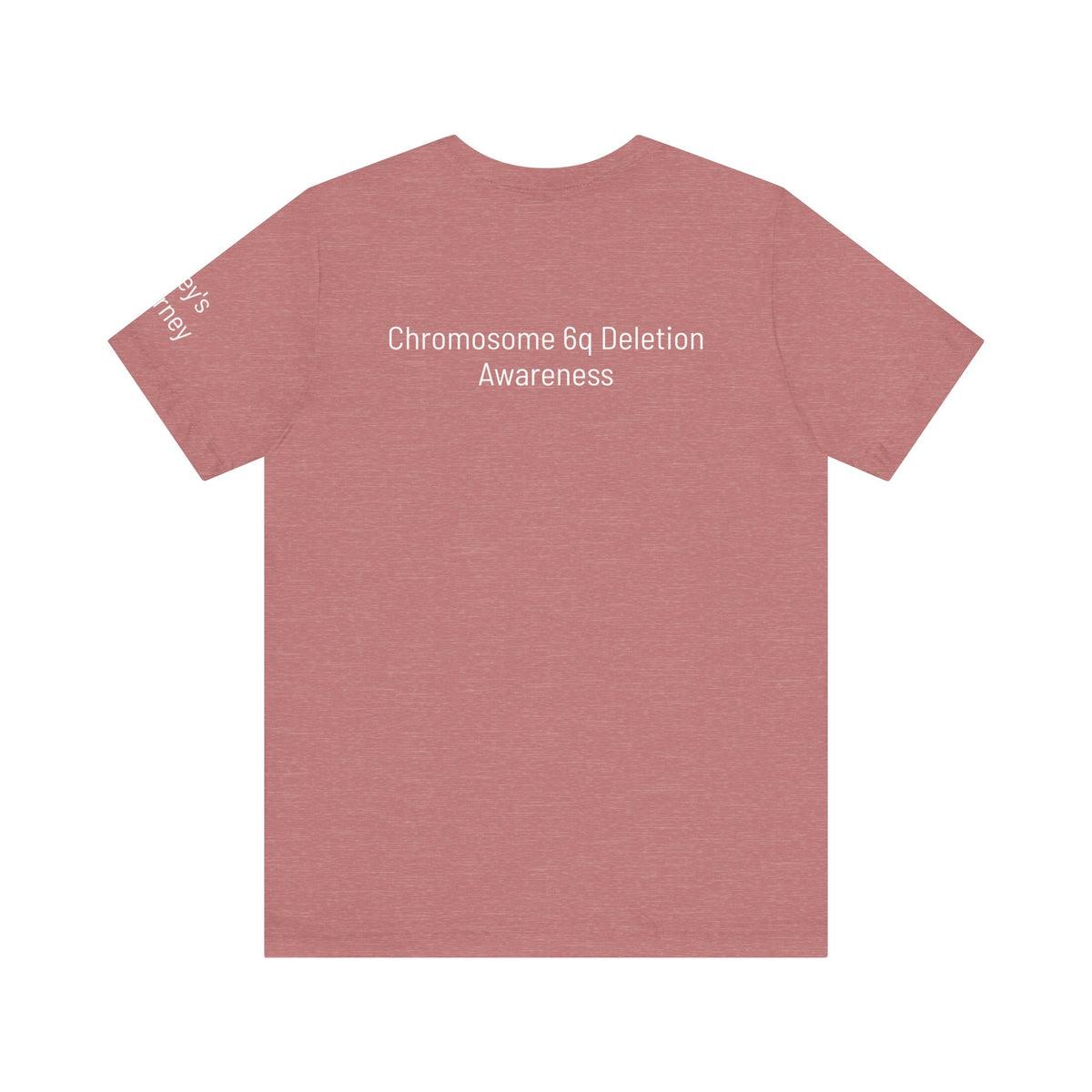Joey's Journey Chromosome 6q Deletion Awareness Bella Canvas Unisex Jersey Short Sleeve Tee