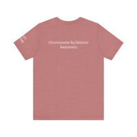 Joey's Journey Chromosome 6q Deletion Awareness Bella Canvas Unisex Jersey Short Sleeve Tee