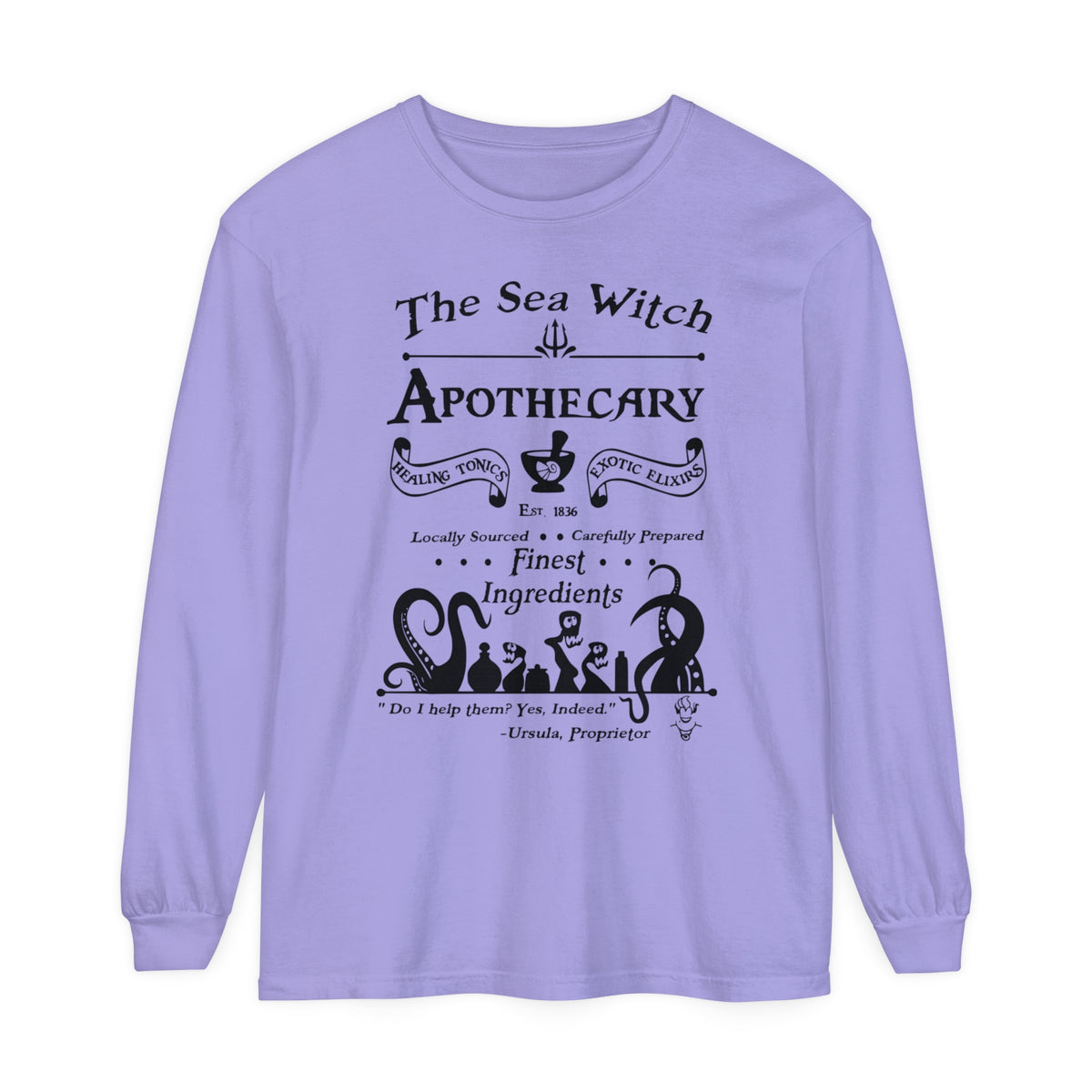 Sea Witch Apothecary Comfort Colors Unisex Garment-dyed Long Sleeve T-Shirt