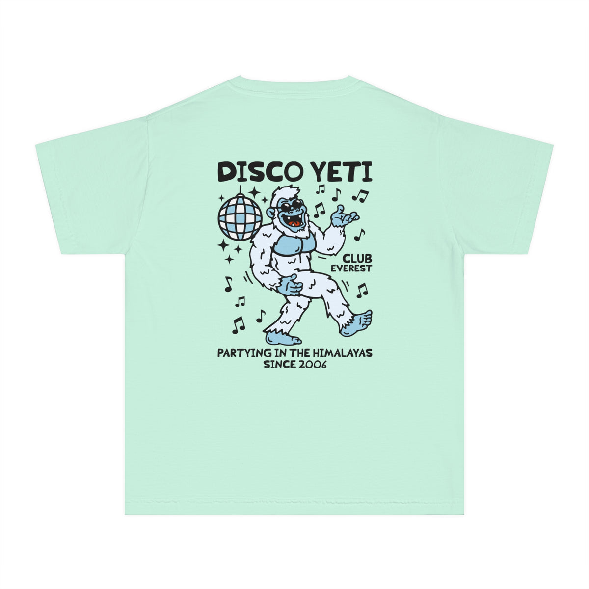 Disco Yeti Comfort Colors Youth Midweight Tee