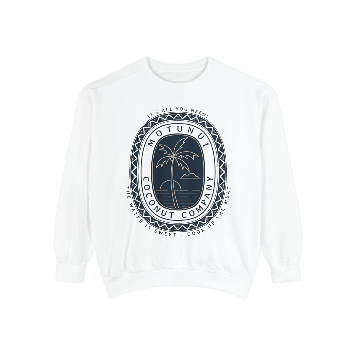 Motunui Coconut Company Comfort Colors Unisex Garment-Dyed Sweatshirt