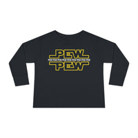 PEW PEW PEW Rabbit Skins Toddler Long Sleeve Tee