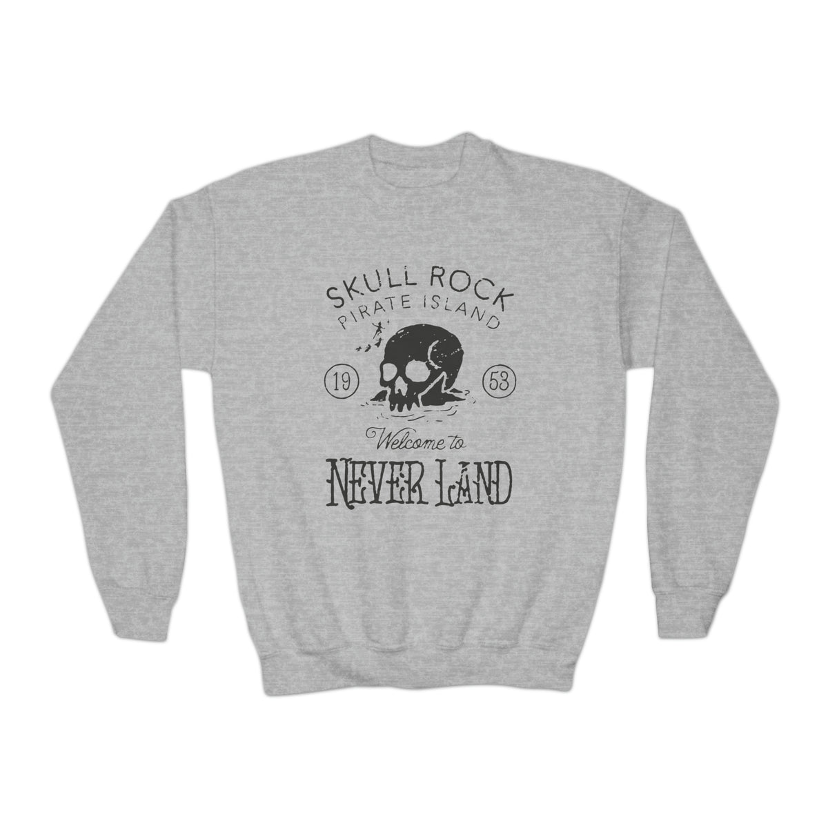 Skull Rock Gildan Youth Crewneck Sweatshirt