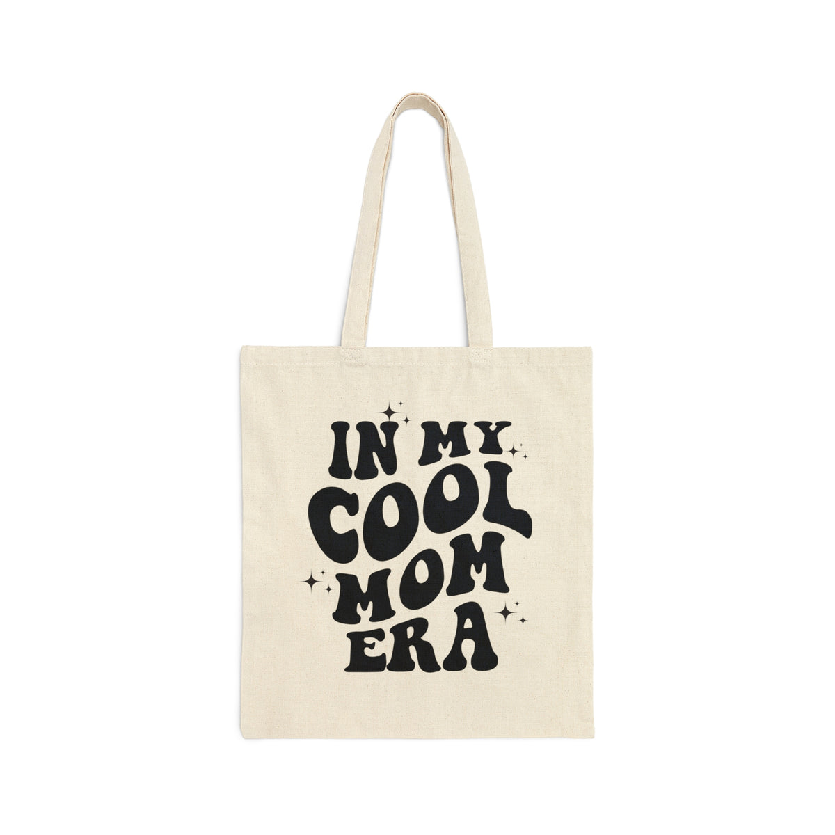 In My Cool Mom Era Cotton Canvas Tote Bag