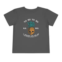 Yo Ho Pirates Life For Me Bella Canvas Toddler Short Sleeve Tee