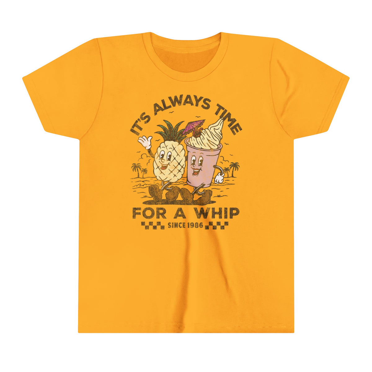 It's Always Time For A Whip Bella Canvas Youth Short Sleeve Tee