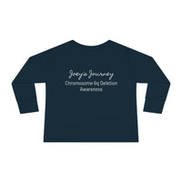 Joey's Journey Chromosome 6q Deletion Awareness Rabbit Skins Toddler Long Sleeve Tee