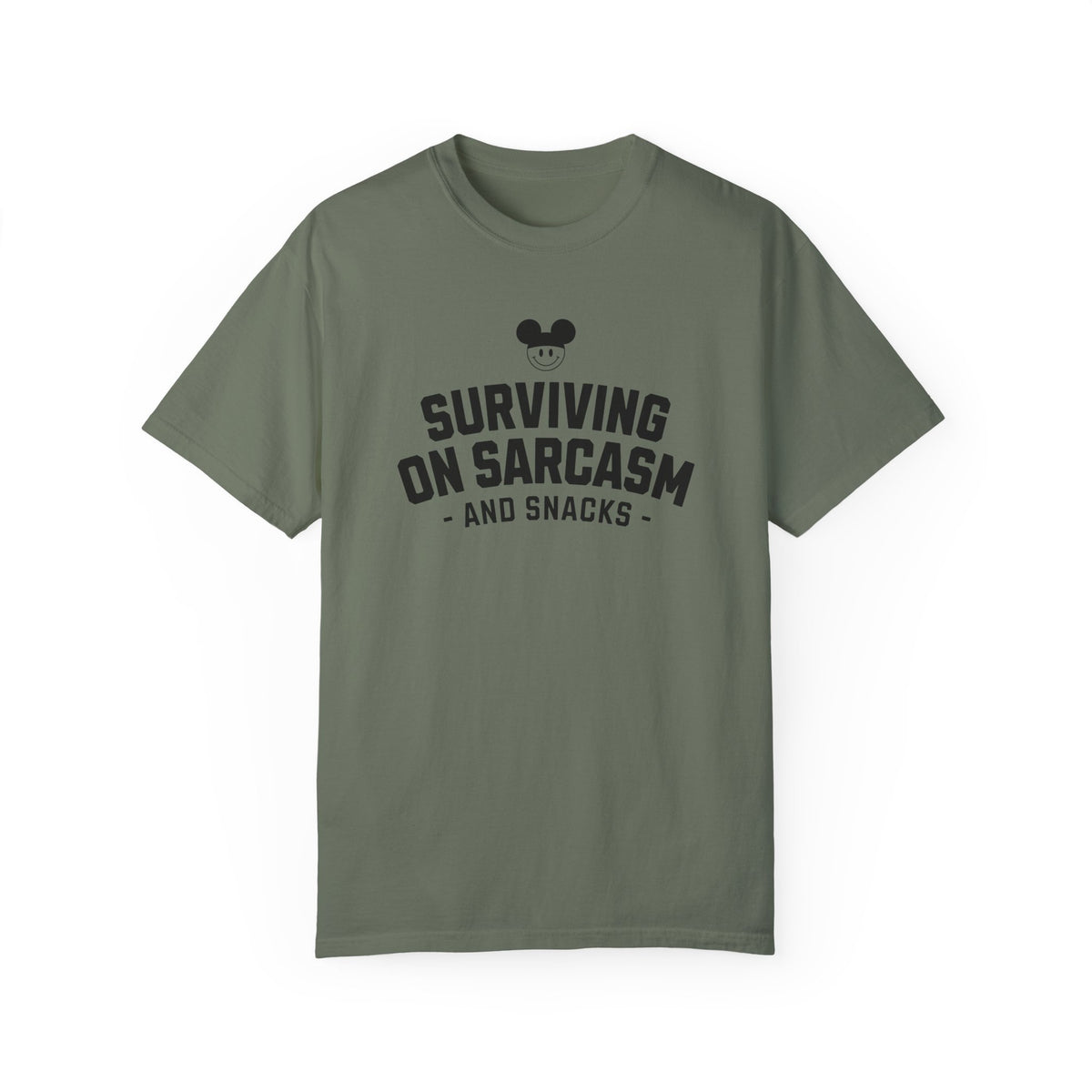 Surviving on Sarcasm and Snacks Comfort Colors Unisex Garment-Dyed T-shirt